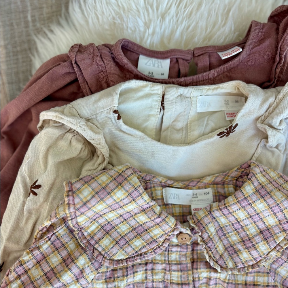 Set of Three Toddler ZARA Tops